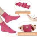 Eurzom 10 Pairs Socks Womens Crew Elastic Ankle Length Cotton Socks Aesthetic Cute Lightweight Low Cut Gifts for Women (One Size, Bear)