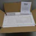 Bread Box for Kitchen Countertop Large Farmhouse Bread Container Bread Storage with Window Wooden Bread Holder White