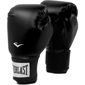 Everlast Prostyle 2 Boxing Gloves, Entry Level Training Gloves for Men and Women, Secure Fit Hook and Loop Closure & Ventilation, Heavy Bag & Speedbag Training (16 oz, Black)