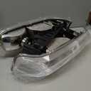 Headlight Assembly, Compatible with 1999 2000 2001 2002 Chevy Silverado 1500 2500/2001-2002 Silverado 1500HD 2500HD 3500HD Chrome Housing Clear Reflector