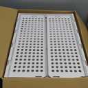 SNSLXH 5 Pack Stackable Closet Storage Basket, Multifunctional & Foldable Closet Organizer for Bathroom Kitchen Laundry Room Wardrobe Storage, Space-Saving Clothes Storage Drawer Organizer, White