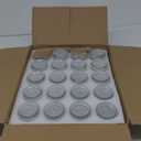 Encheng 7 oz Clear Glass Jars With Lids,Yogurt Container With Lids(PE),Replacement Pudding Jars Yogurt Jar,Glass Container With Twine n Tag For Milk,Jams,Jelly,Mousse,Dishwaresafe 20 Pack