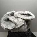 6x9 Ft Large Shag Rugs for Living Room Decor, Tie-Dyed Ultra Soft Fluffy Furry Area Rugs for Bedroom Indoor Floor, Aesthetic Carpet for Kids Home (Grey)