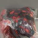 Christmas 7 Pieces Queen Comforter Sheet Set Bed in a Bag Holiday New Year Style - Red Golden Gradient Snowflake - Red Plaid Gingham Bedding Set with Comforters, Sheets, Pillowcases & Shams