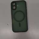 TOCOL for Phone 17 Case, Full Camera Protection, Built-in Magnetic Ring, Compatible with Magsafe Charger, Drop Protection, Translucent Matte Phone Case for Phone 17 6.3 inch (Alpine Green)