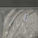 LAMIT Ivory 100% Blackout Linen Curtains 54 Inches Long, Linen Textured Living Room Farmhouse Curtains Full Room Darkening Back Tab and Rod Pocket Panels with White Liner, 2 Panels, 38 x 54 Inch