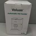 VOLUAS Automatic Cat Feeders - Timed Pet Feeder for Cats and Dogs with Dry Food Dispenser, Desiccant Bag, Programmable Portion Control, 4 Daily Meals, 10s Voice Recorder