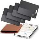 Ultra-Thin Wallet Tracker Card(iOS Only), Bluetooth Tracker Smart Card for Apple Find My iPhone Wallet GPS Tracker, Supports Wireless Charging, 10 Years Battery for Luggage, Wallets, Backpacks, Keys
