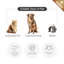 GooCare Pro Large 2-Sided Undercoat Rake, Deshedding Dematting Comb for Mats, Tangles & Shedding, 12/ 23 Stainless Steel Blades, ABS Handle, Ideal for Long Haired Cats, Dogs and Rabbits