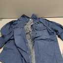 luvamia Denim Shirt Women Chambray Jean Western Shirts Long Sleeve Button Down Tops,Xlarge
