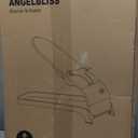 ANGELBLISS Baby Bouncer, Portable Bouncer Seat for Babies, Infants Bouncy Seat with Cotton Fabric, Natural Vibrations (Brown)