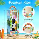 24 Pcs Hawaiian Luau Party Favors Includes 12 Funny Summer Beach Sunglasses and 12 Tropical Luau Theme Gift Boxes Party Supplies for Birthday Aloha Tropical Flamingo Decoration