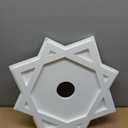 Ekena Millwork CMP18AL-03000 Axel Architectural Grade PVC Contemporary Urethane Ceiling Medallions 18"OD x 3"ID x 10"C x 1"P