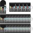 Jutom 40 Set Mini Screwdriver Keychain Set Bulk Includes 3 Mini Screwdrivers in a Portable Pouch with Snap with Hook Bulk Adult Men Employee Coworkers Gifts Father's Gifts for Men Tool Party Favors