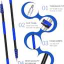 30Ft Reach Solar Panel Cleaning Brush Kit with 5-24ft Telescoping Pole, Water Fed Window Cleaner Tool with 20" Brush, Soap Dispenser, Cobweb Duster, Squeegee for Roof, RV, Gutter, Boat, Deck