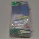 Fishing Lure Fishing Lures kit Lure Set for Bass Trout Salmon Freshwater Fish Tackle Box Shrimp Worm Bait Spoon Grasshopper Crankbait Jigs Hooks Fishing Gear and Equipment (Black-399pcs)