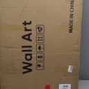 Large Framed Modern Abstract Wall Art 3 Piece Set, Black and White Decorative Artwork, Minimalist Trendy Line Geometric Bright Style Pictures Prints for Living Room Hallway and Office 24x36 Inch