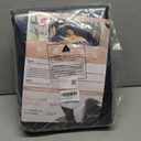 F-color SUV Cargo Liner for Dogs, Heavy Duty Water Resistant Pet Cargo Cover Dog Seat Cover Mat for Mid-Size SUVs Sedans Vans with Bumper Flap Protector, Non-Slip, Standard Size Universal Fit, Black (Standard: 55" x 91")