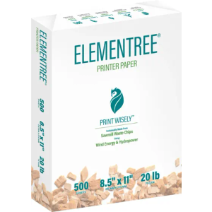 Elementree - Sustainable Printer Paper For Everyday Printing and Copying, 8.5 x 11 20lb/ 75gsm 500 Sheets Per Ream (00918) - White
Rating 4.8 out of 5 stars with 2148 reviews
4.8
(2,148 reviews)
