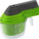 15-Piece Magnetic Measuring Set | BPA-Free Nesting Measuring Cups & Spoons with Magnetic Handles for Secure Storage | Dishwasher Safe
