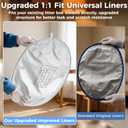 2Pcs Cat Litter Pad for Open Top Self-Cleaning Litter Box Replacement Liner