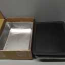 4 PCS Stainless Steel Food Storage Containers with lids,2.16 Inch Deep, 8x10 Inch Stainless Steel Oven plate, Metal Roasting Pan for Meal PrepMeat, Rustproof & Heavy, Freezer & Dishwasher Safe