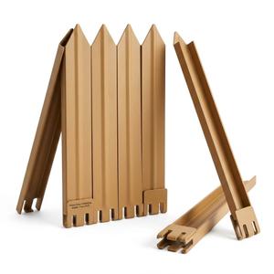 Interlocking garden picket fence panels, 10 in, 14 count