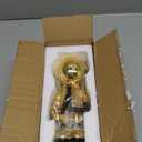 Dosker Small Astronaut Statues Mini Spaceman Sculpture Polyresin Arts Gifts Gold Figurine Ornament Room Decor for Men,Home and Desktop Accessories Tabletop Decoration, Living Room, Office, Bookshelf (Medium)