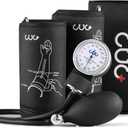 Professional Aneroid Sphygmomanometer, Blood Pressure Cuff Manual, Precision Copper & Brass Movement, Medical-Grade Reinforced PVC Tubing, Ideal for Doctors, Nurses, and Students