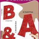 154 Pcs Large 7" Glitter Bulletin Board Letters, Poster Board Letters Alphabet Punctuation Cut Out Cardboard Letters Accessories for Classroom Display Decorating Supplies 7inch