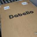 Babelio 36" Tall Dog Gate PressGuard C5, 26-40" Wide Auto Close Baby Gate, Pressure Mounted Metal Pet Gate, Easy Install No Drilling, No Tools Needed, with Wall Protectors and Extension Kits, White