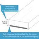 Art3d 30 Ft Peel and Stick Flexible Vinyl Molding Trim for Wall Tile Edges, Kitchen backsplash, Mirrior Frame in Black