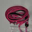 Erbine 6FT Slip Lead Dog Leash with Double Padded Handle, Anti-Tangle Slip Leads for Dogs, Reflective Nylon No-Pull Training Leash for Medium Dogs, Hot Pink
