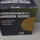 100 ft Flexible Garden Hose with 10 Spray Nozzle-Heavy Duty Superior Strength 96D Material Garden hoses -5-Layer PTE Latex Core - Lightweight Water hoses- Extra Strong Brass Connectors Garden hose