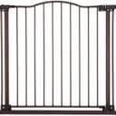 Toddleroo by North States - Deluxe Décor Safety Gate: Hardware Mounted Extra Wide Metal Baby Gate - Adjustable Child Gate - 38.3 to 72 Inches Wide - 30 Inches Tall - Matte Bronze