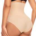 Werena Tummy Control Shapewear Underwear for Women High Waist Body Shaper Panties Shaping Girdle Panty Briefs (S)