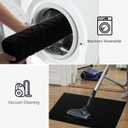 PLEASOR Door Mat for Front Door Entrance, Dirt Trapper Washable Welcome Mat Outdoor Indoor, Non-Slip Waterproof Doormat for Outside/Inside Use, Low Profile Entryway Rug, 20"x32", Black (2'8" x 1'8" (Rectangular))