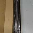 KAMANINA Curtain Rods for Windows 48 to 84 Inch, Antique Bronze Heavy Duty Curtain Rod Adjustable, 7/8 Inch Single Decorative Drapery Rod 32 to 86 Inch(2.6-7.1Ft), Netted Texture End