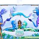 Disney Princess Raya and The Last Dragon Sisu Family Pack, Includes 5 Dragon Toys and Raya Doll, Toys for Kids 3 and Up