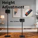 Stable Projector Floor Stand with Patented Base, 15 lbs Heavy Duty, No Wobble, Adjustable Height 3648", Built-in Cable Management, Universal 1/4"-20 Mount for Bedroom, Living Room & Office