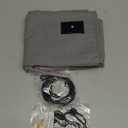 Grounding Mat for Bed 90% Organic Cotton+10% Pure Silver Fiber, Grounding Fitted Sheets for All Mattress Sizes, with Static grounding Cord and Test Pen (Gray, 105 * 23.1 inch)