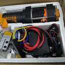 ORCISH Upgrade 3500 lb 12V DC Electric Winch, ATV/UTV Winch Kit for Towing, 1/4"30' Synthetic Rope with Both Wireless Handheld Remote and Corded Control Recovery, Easy Assembly Winches