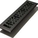 Decor Grates AGH212-BLK Gothic Floor Register, Textured Black, 2x12 Inches