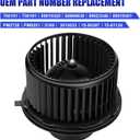 AC Blower Motor with Fan Fits for 2003 2004 2005 2006 Chevy Silverado 1500 2500 Suburban Avalanche GMC Sierra Yukon Cadillac Escalade HVAC Heater Blower Motor Replaces# 700191