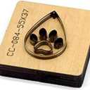 Gorgeous Bear's Paw Earrings Cutting Die - Perfect for Card Board, Leather, PVC Crafts and DIY Projects (CC084 Wood)