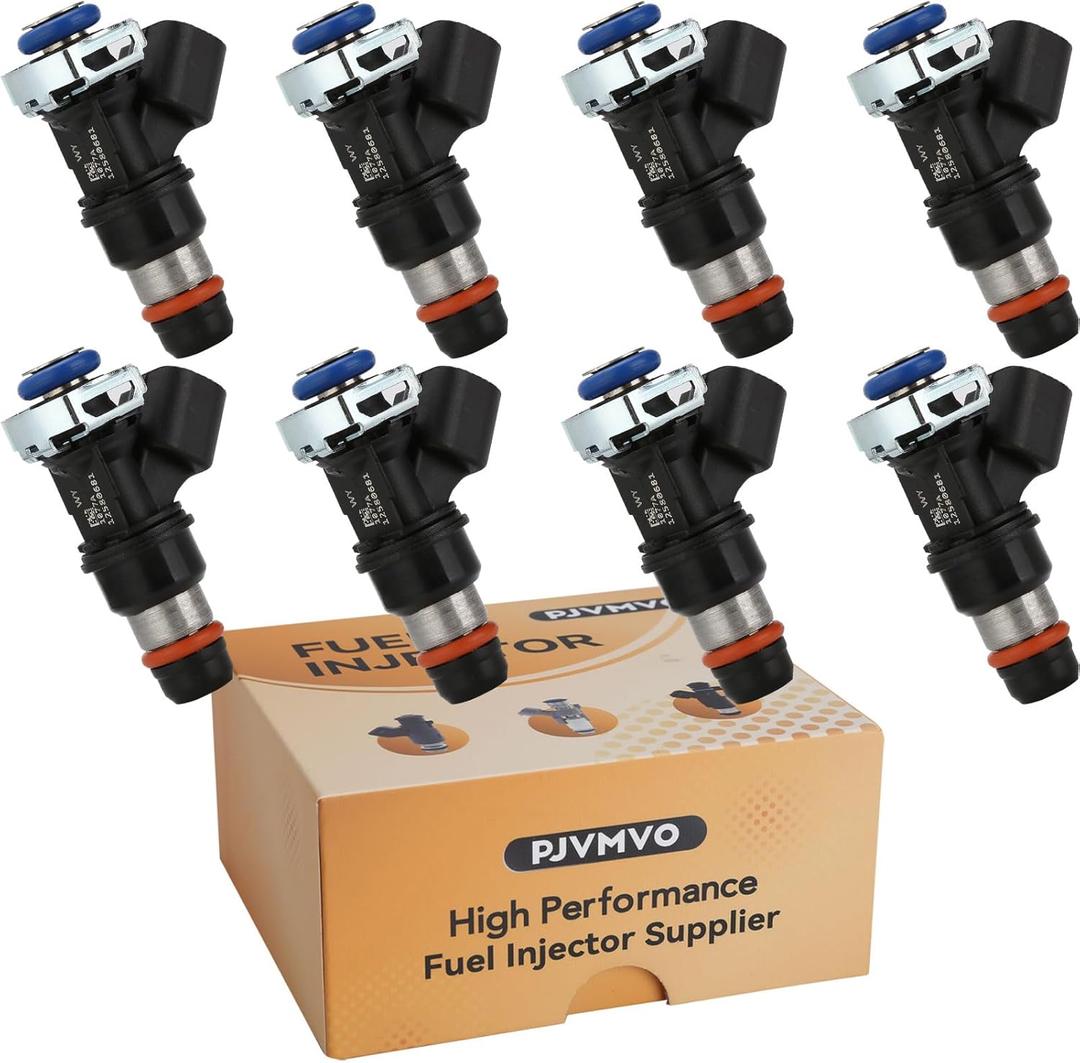 12580681 GM19421333 Fuel Injectors,Compatible w/Chevy 4.8L 5.3L Tahoe Silverado 1500 Express 2500 2007 2008 2009,Compatible w/GMC 4.8L 5.3L 6.0L Yukon Xl Sierra 1500,|2 Holes| |Set of 8|