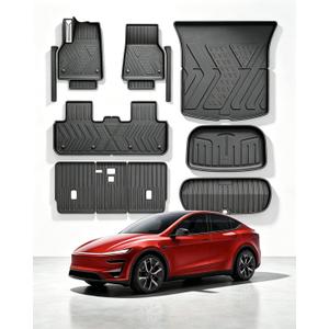 SUPER LINER Tesla New Model Y Juniper Floor Mats 2026 2027, 11-Pcs Set TPE