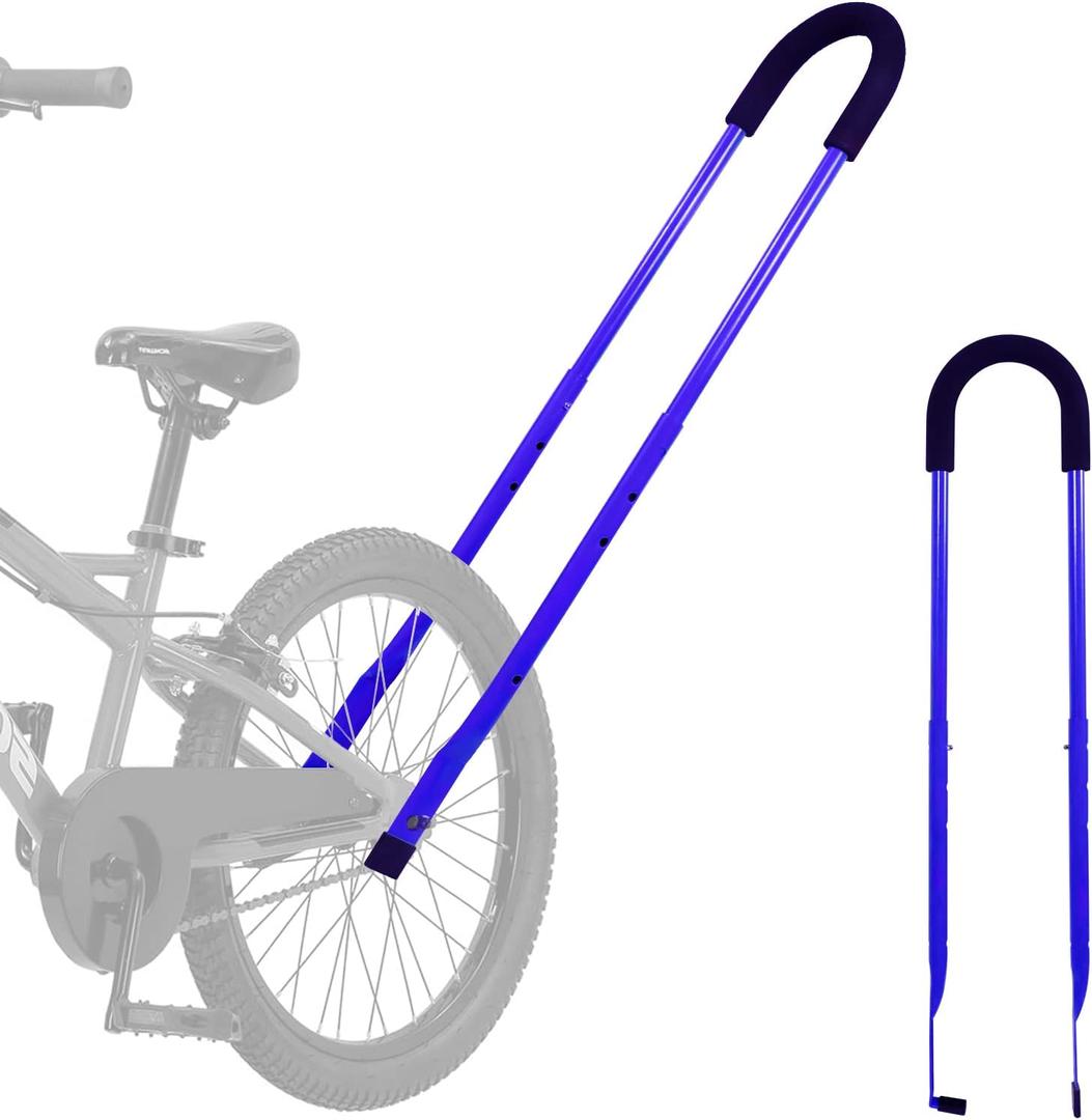 Children Cycling Bike Safety Trainer Handle Balance Push Bar (blue)