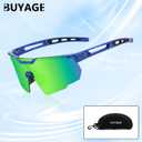 Sports Sunglasses for Men Women, Baseball Sunglasses Youth Large Frame 80s Softball Running Cycling Visor Glasses