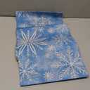 Siilues Christmas Table Runner, Blue Christmas Decorations Snowflake Christmas Runner for Table Seasonal Winter Decor Holiday Home Party Dining Table Decorations 13x120 Inch
